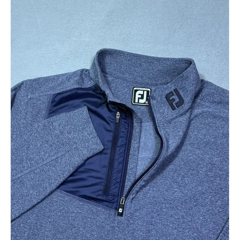 Footjoy 1/4 Zip Pullover Mens M Performance Golf Chest Pocket Athleisure